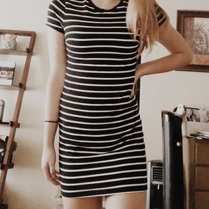 Stripped t-shirt dress